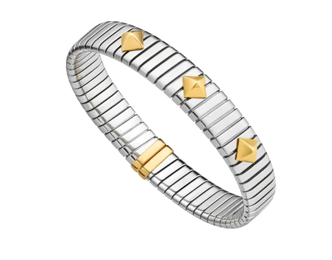 Bracciale Bvlgari Tubogas in oro e acciaio