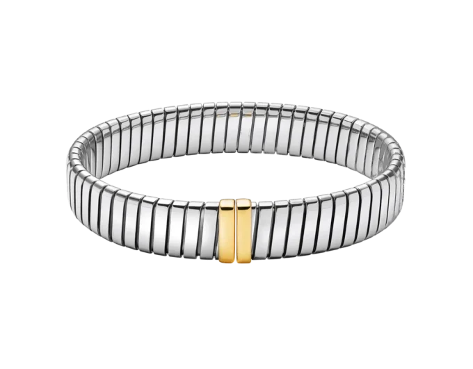 Bracciale Bvlgari Tubogas in oro e acciaio