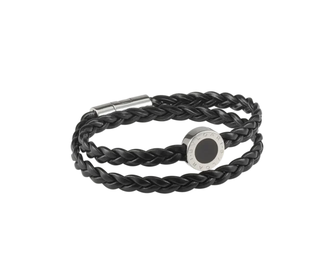 Bracciale in pelle Bvlgari Bvlgari Man