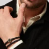 Bracciale in pelle Bvlgari Bvlgari Man